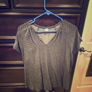 Black and white shirt
